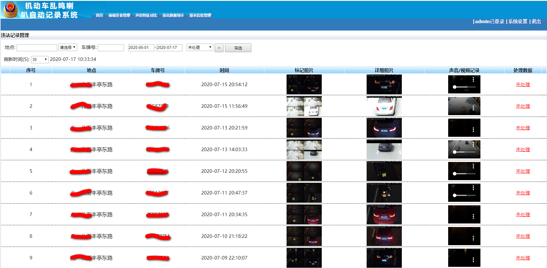 金华一周时间60辆音量超标车被拍——声呐探测让“炸街车辆”无处可逃
